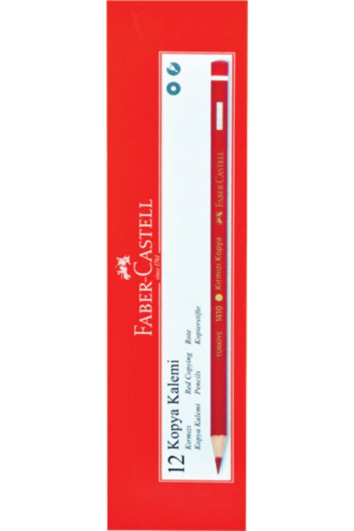 Faber%20Castell%20Kırmızı%20Kopya%20Kalemi%2012%20Adet
