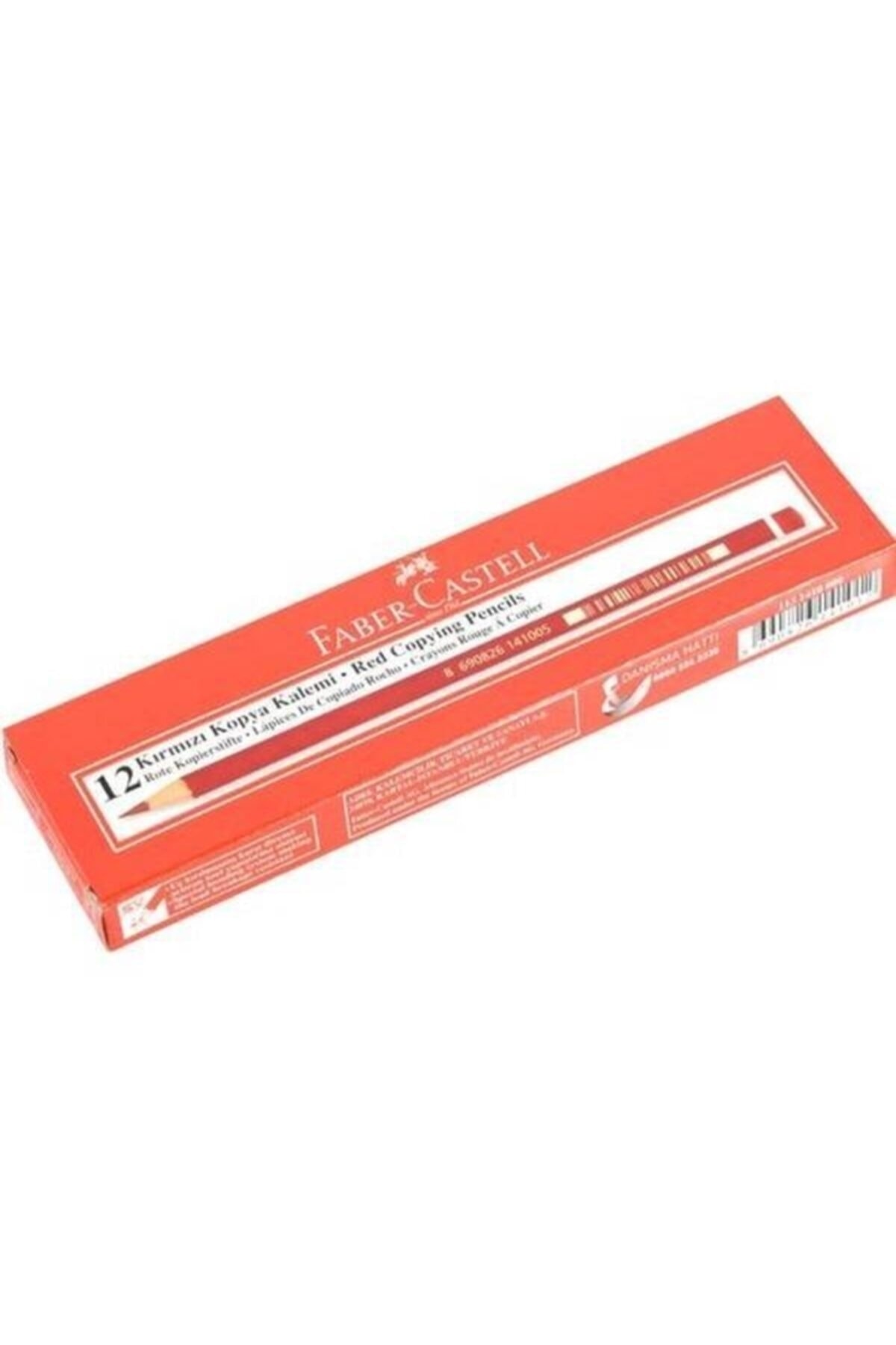 Faber%20Castell%20Kırmızı%20Kopya%20Kalemi%2012%20Adet