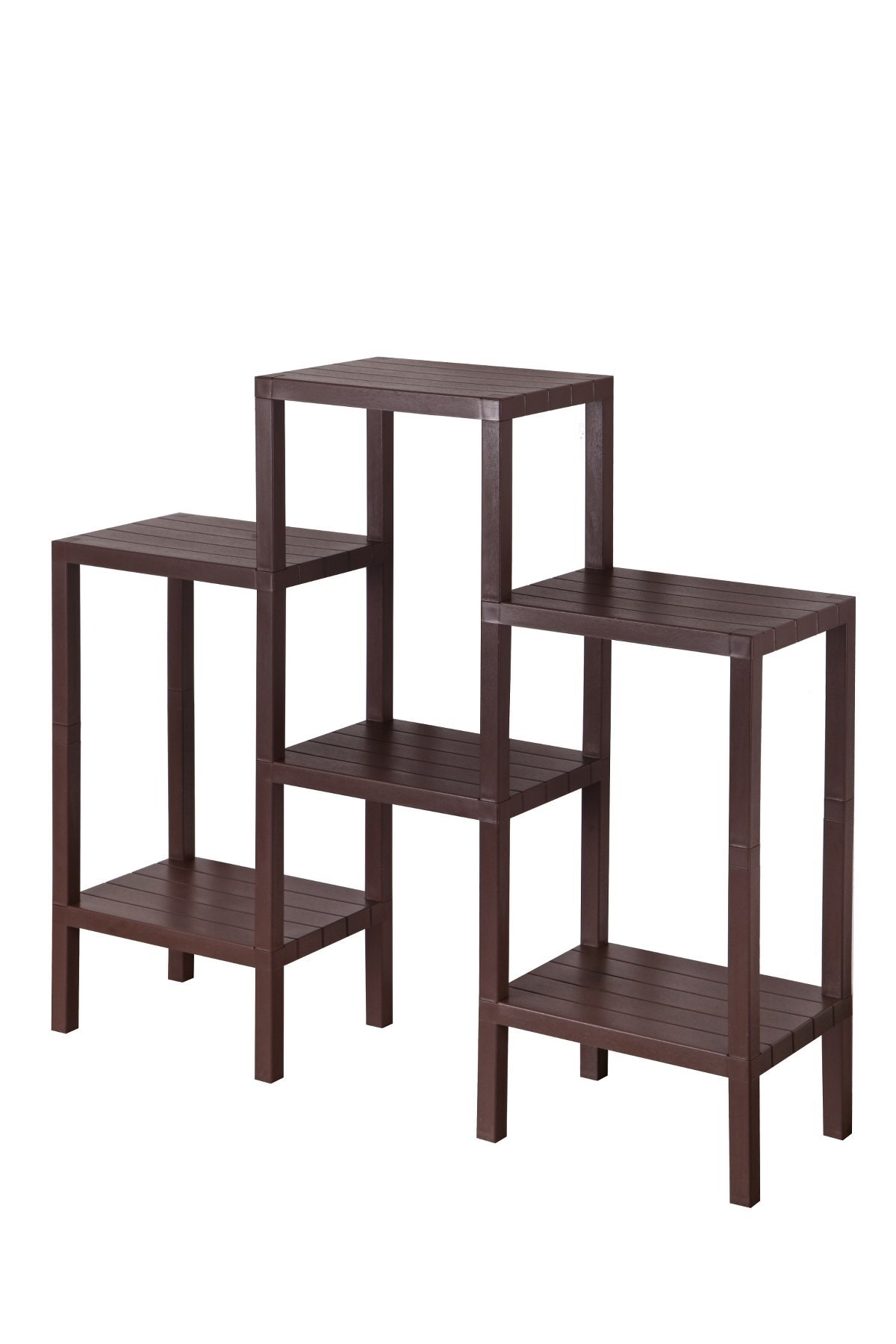 Ombeg 6 Katlı Modüler Banyo Rafı Mutfak Balkon Salon Bahçe Rafı Kitaplık Düzenleyici Organizer