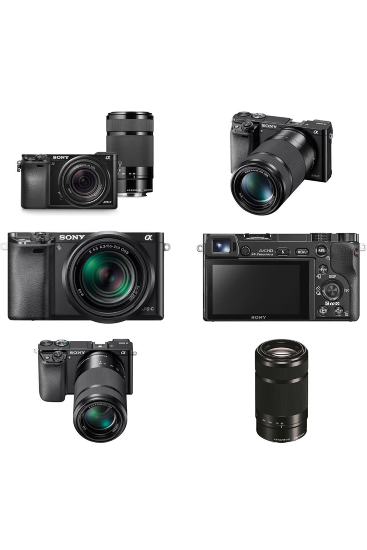 A6000yb 16-50mm + 55-210mm Double Lens Kit (eurasia Garanti)