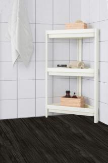 3 Katlı Köşeli Banyo Rafı Siyah