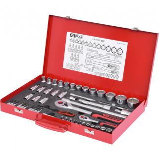 KS Tools 917.4052 1/4" +1/2" Lokma takımı, 52 parça
