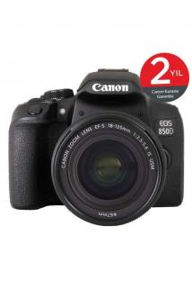 EOS 850D + EF-S 18-135mm f/3.5-5.6 IS Nano USM Fotoğraf Makinesi (Canon Eurasia Garantili)