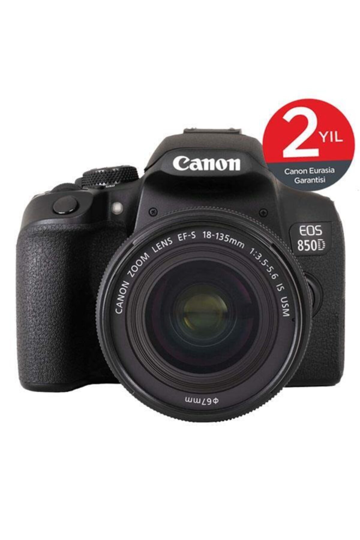 EOS 850D + EF-S 18-135mm f/3.5-5.6 IS Nano USM Fotoğraf Makinesi (Canon Eurasia Garantili)